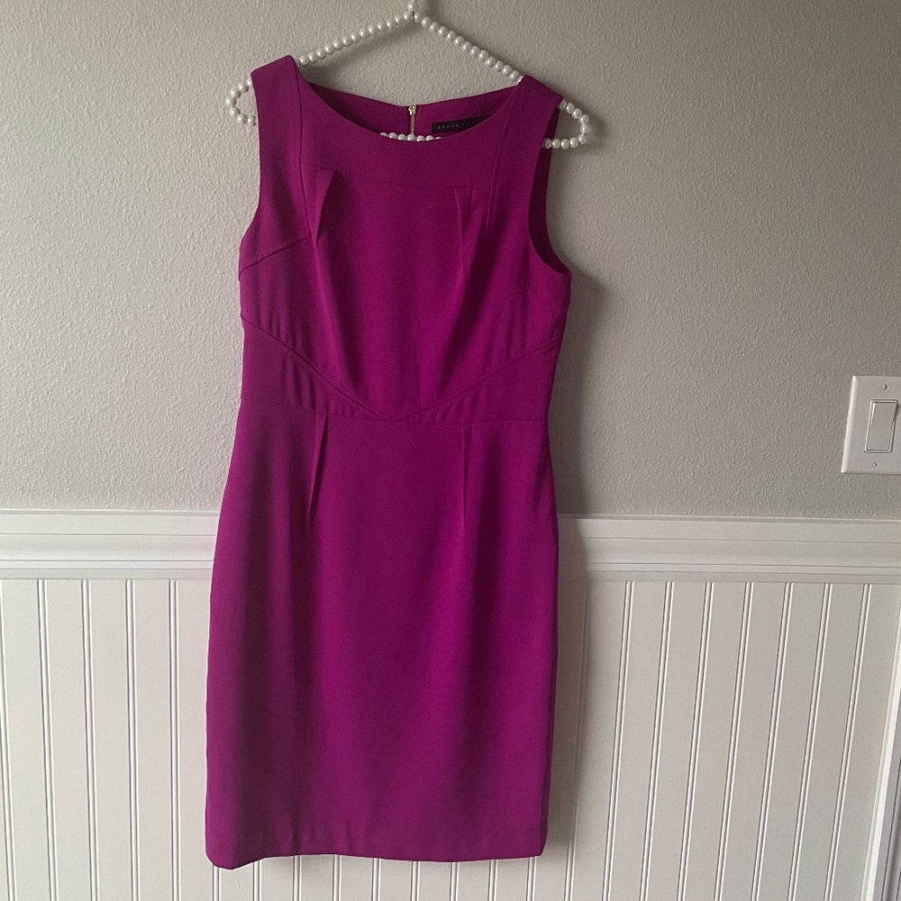 Ivanka Trump Sheath Dress Fuchsia Size 4
